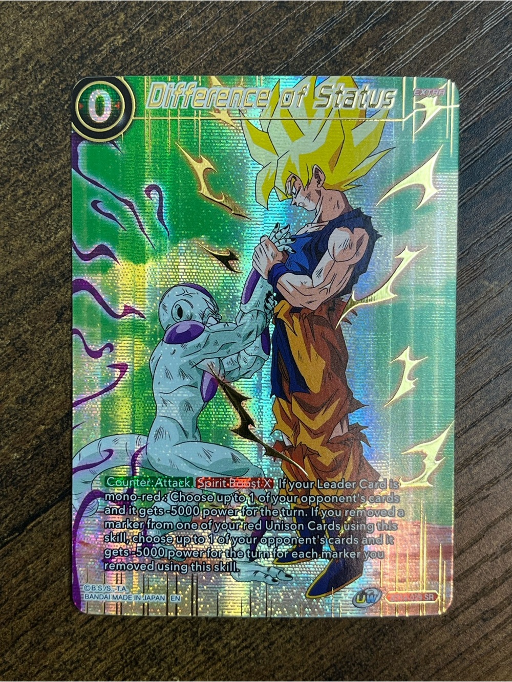 Dragon Ball Super Card Game Difference of Status